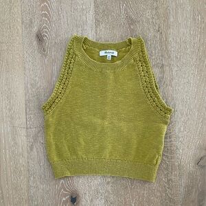 Madewell Olive Green Sleeveless Knit Top